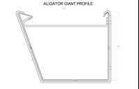 Marley Alutec Aligator Giant aluminium gutter GH813 CAD file