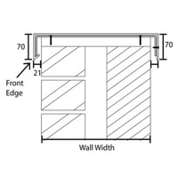 Marley Alutec Evoke composite aluminium coping dimensions