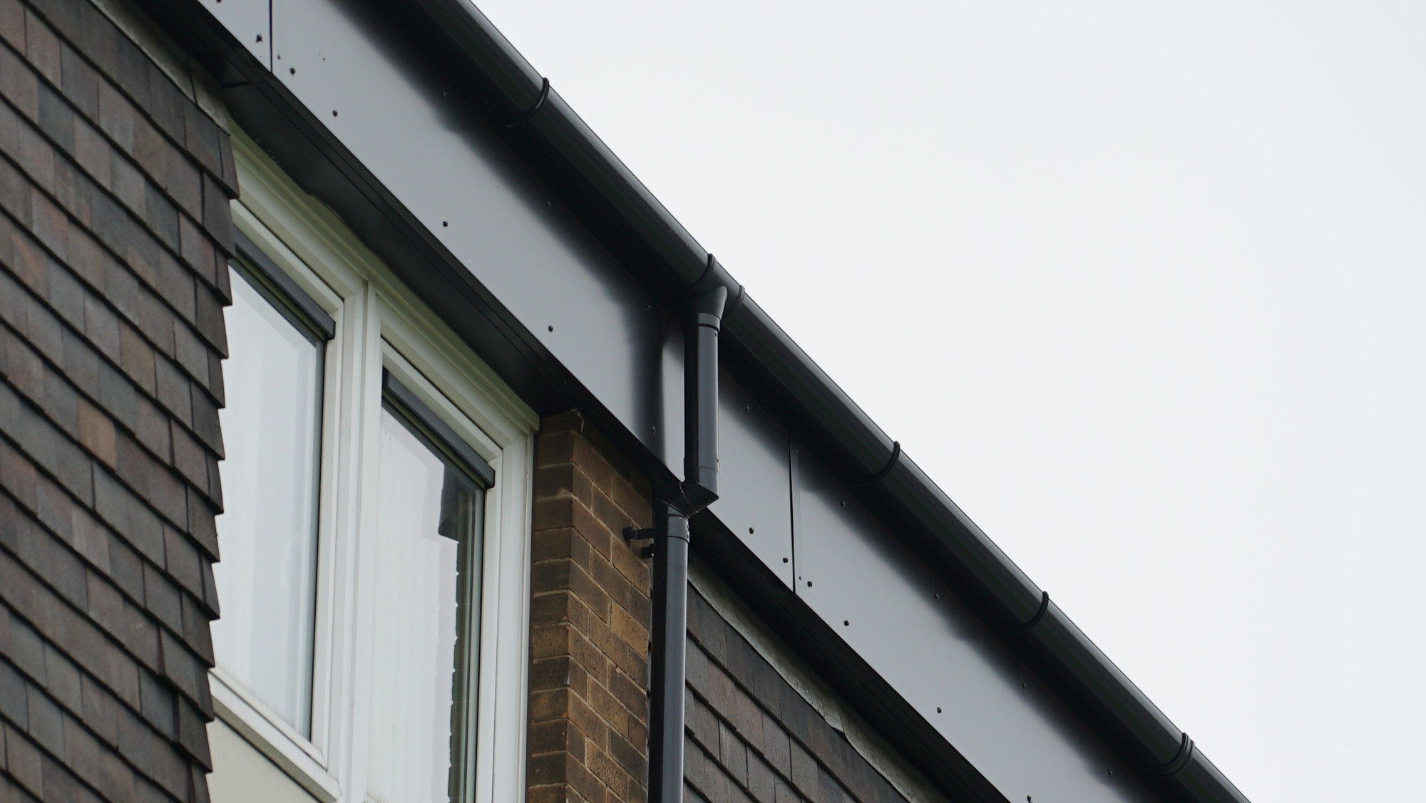 Aluminium guttering by Marley Alutec Sheffield project
