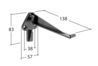 Marley Alutec Evolve Ogee aluminium gutter fascia bracket GY580