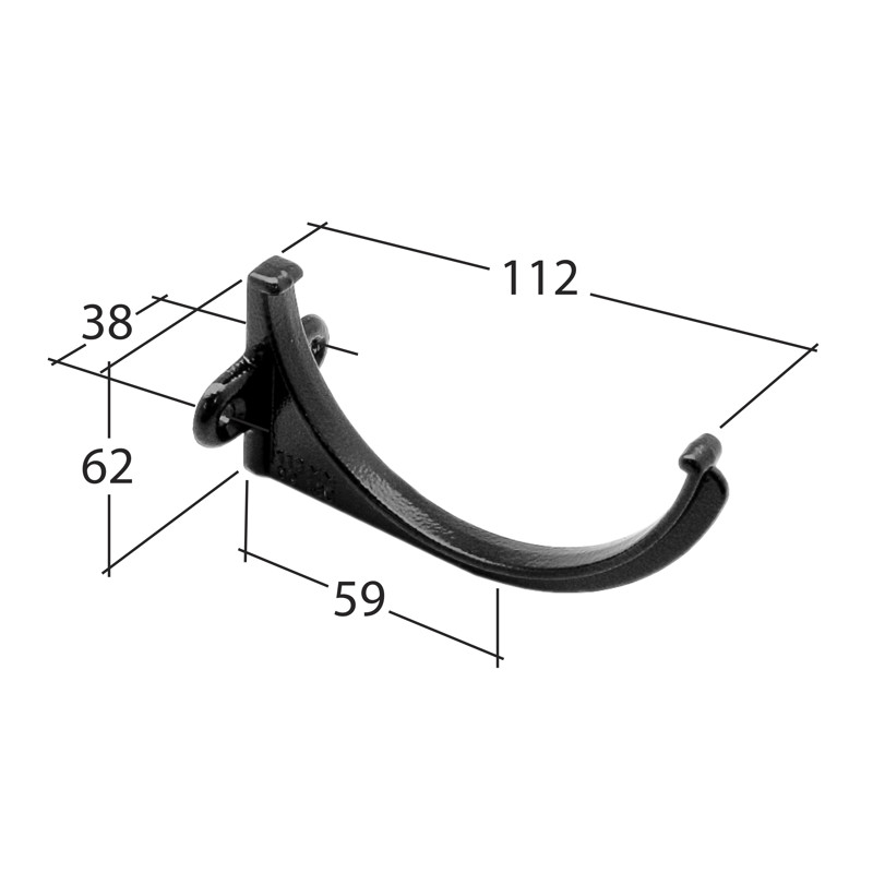 Traditional Half Round 100mm Fascia Bracket