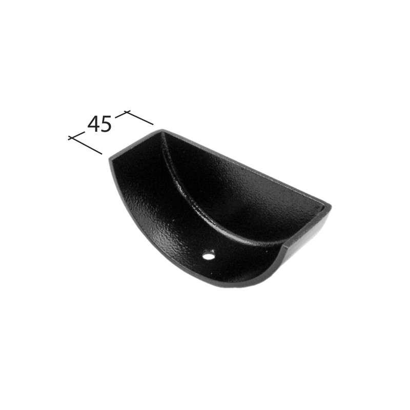 Traditional Half Round 100mm Internal Stop End