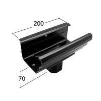Marley Alutec Aligator Classic aluminium gutter outlet GK421 GK423