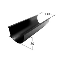 Marley Alutec Aligator Deepflow aluminium gutter GD513
