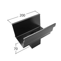 Marley Alutec Aligator Ogee No. 46 aluminium gutter outlet GG525