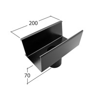 Marley Alutec Aligator Boxer aluminium gutter outlet GF422 GF522 GF622