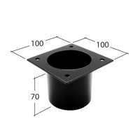 Marley Alutec Aligator Giant aluminium gutter patch outlet GH823