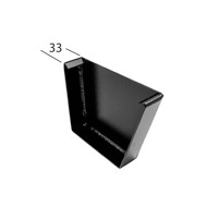 Marley Alutec Aligator Giant aluminium gutter stop end GH855