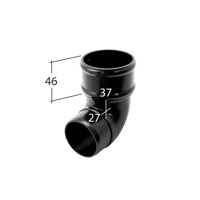 Marley Alutec Evolve circular aluminium downpipe bend RT230
