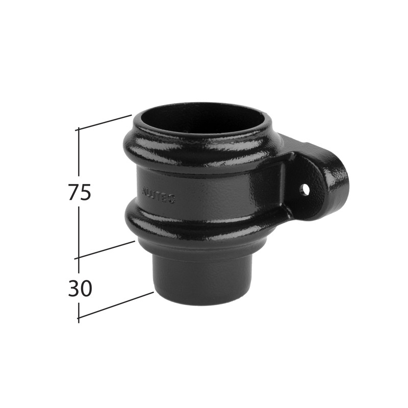 63mm Eared Pipe Socket