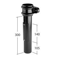 Marley Alutec Tudor circular aluminium downpipe access pipe TR260 TR360 TR460