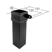 Marley Alutec Traditional square aluminium downpipe RSR313 RSR113 RSR413