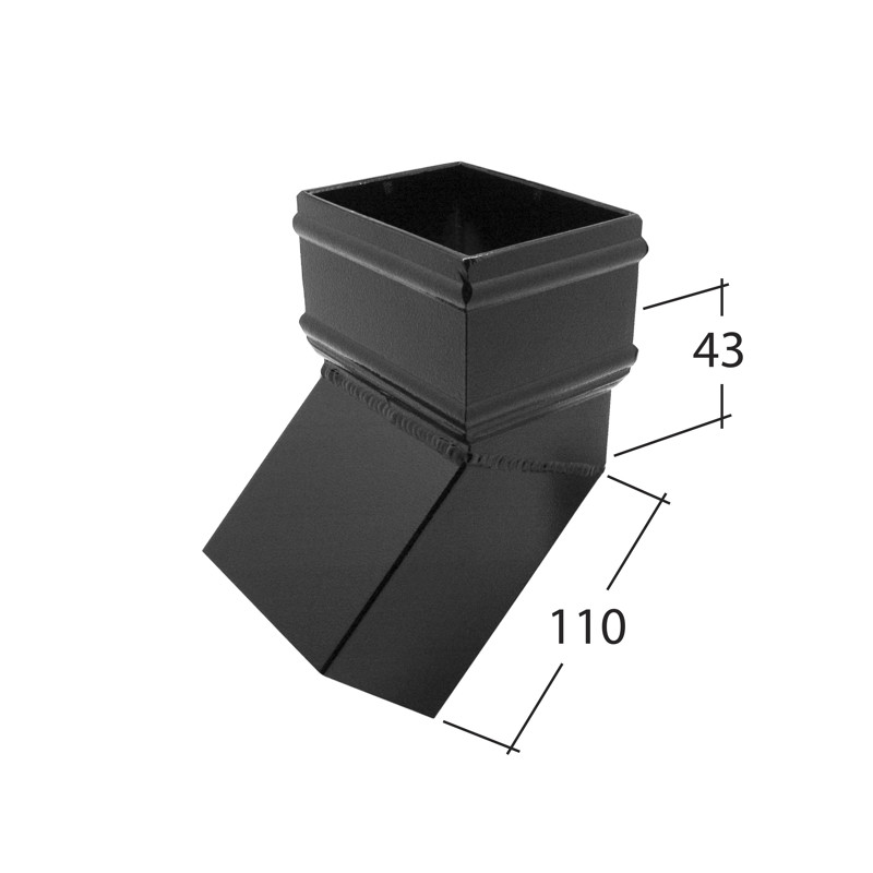 72mm Square 135° Bend