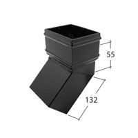 Marley Alutec Traditional rectangular aluminium downpipe bend RSR135