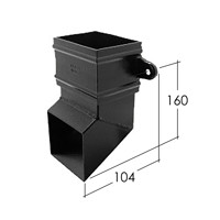 Marley Alutec Traditional rectangular aluminium downpipe shoe RSR150