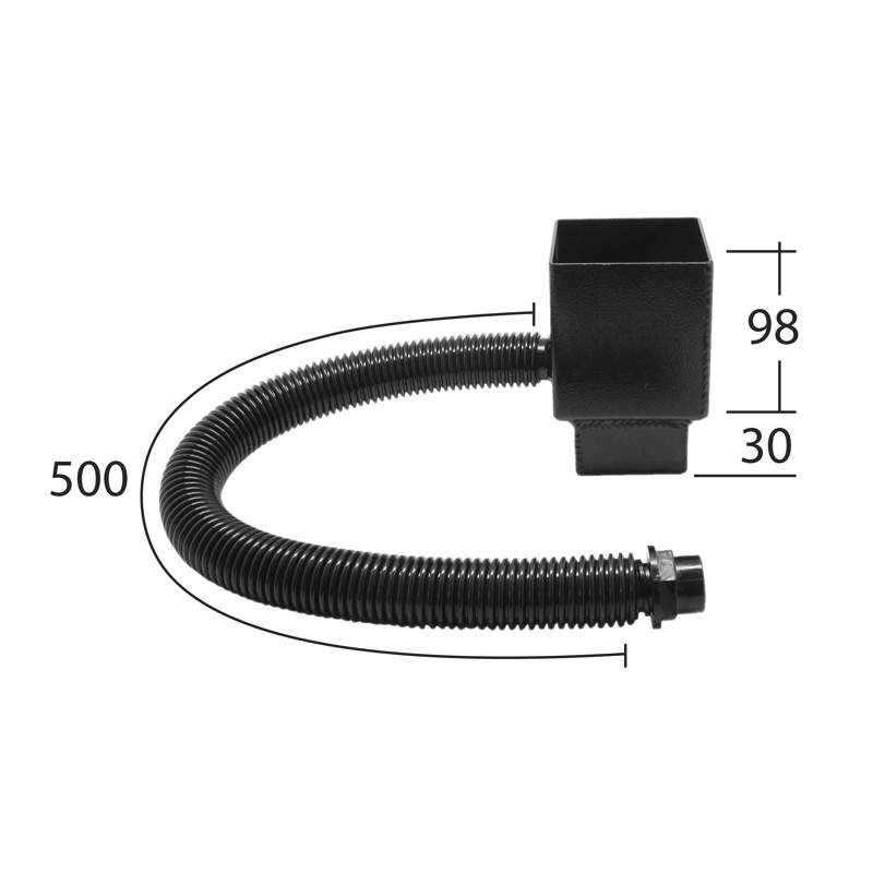 72mm Square Rainwater Diverter