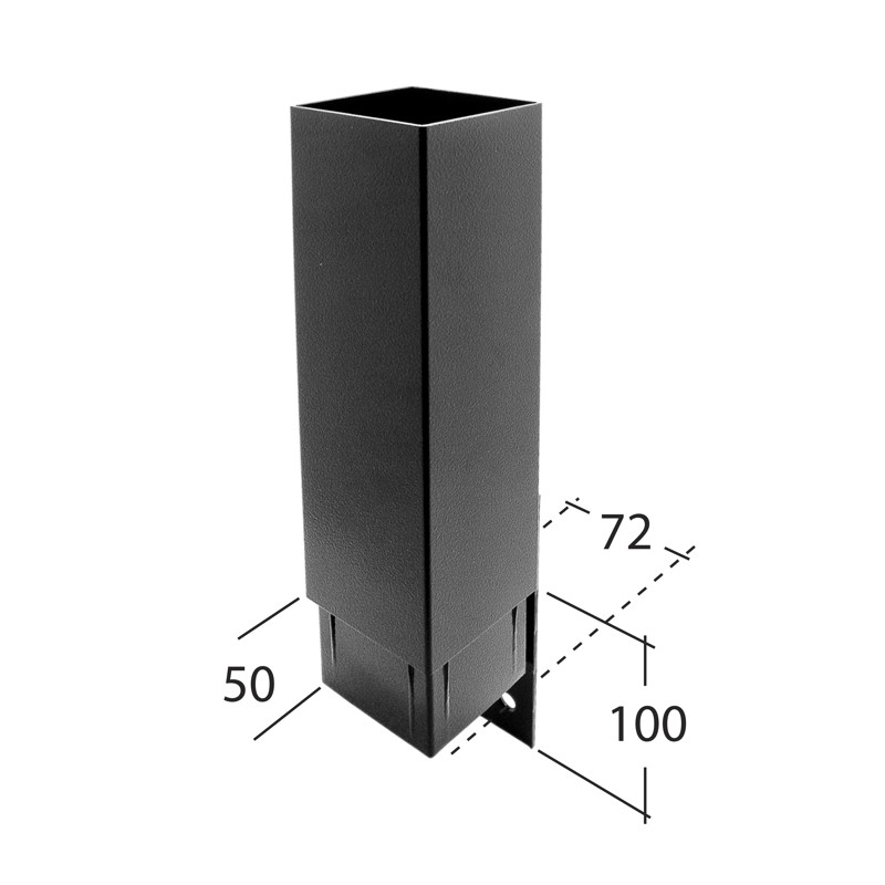 72mm Square Downpipe 3m