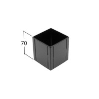 Marley Alutec Vandal Resistant square aluminium downpipe pipe joint spigot RVR320 RVR420
