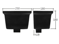 Marley Alutec Vandal Resistant square aluminium downpipe hopper head RH112 RH116