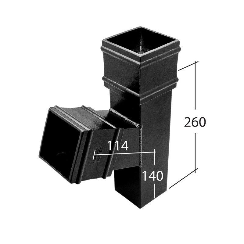 72mm Square 92.5° Branch
