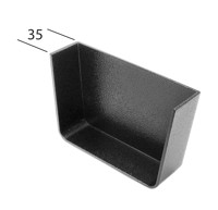 Marley Alutec Evolve Box aluminium gutter stop end GB550