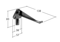 Marley Alutec Evolve Box aluminium gutter fascia bracket GB580