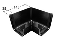 Marley Alutec Evolve Ogee aluminium gutter Angle GY530