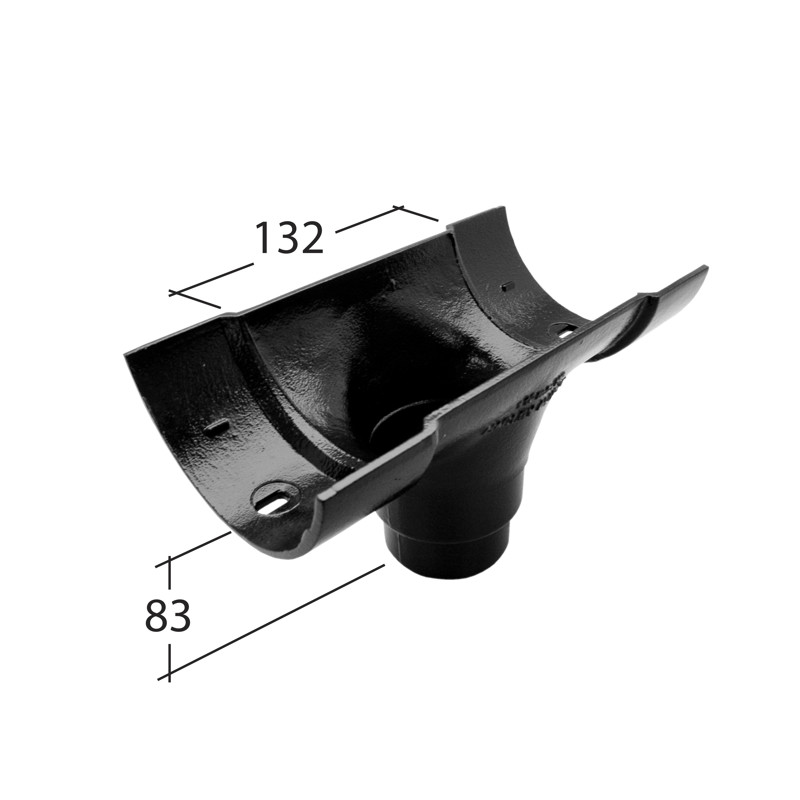 Traditional Half Round 113mm Outlet 63mm⌀