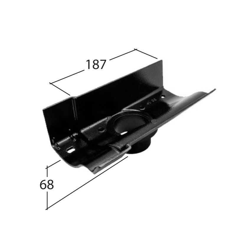 63mm⌀ Outlet 113mm