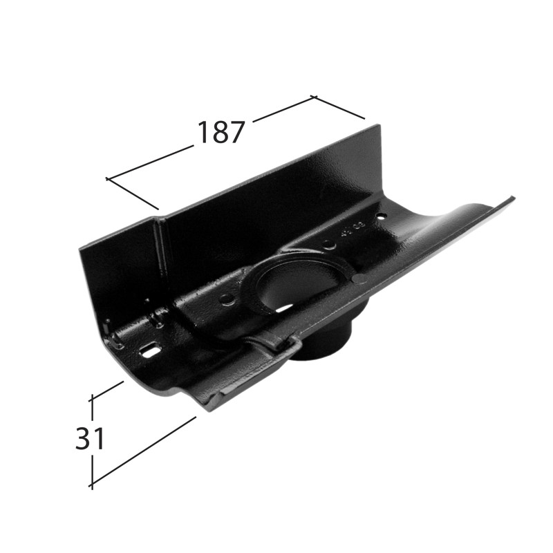 72x72mm Outlet 113mm
