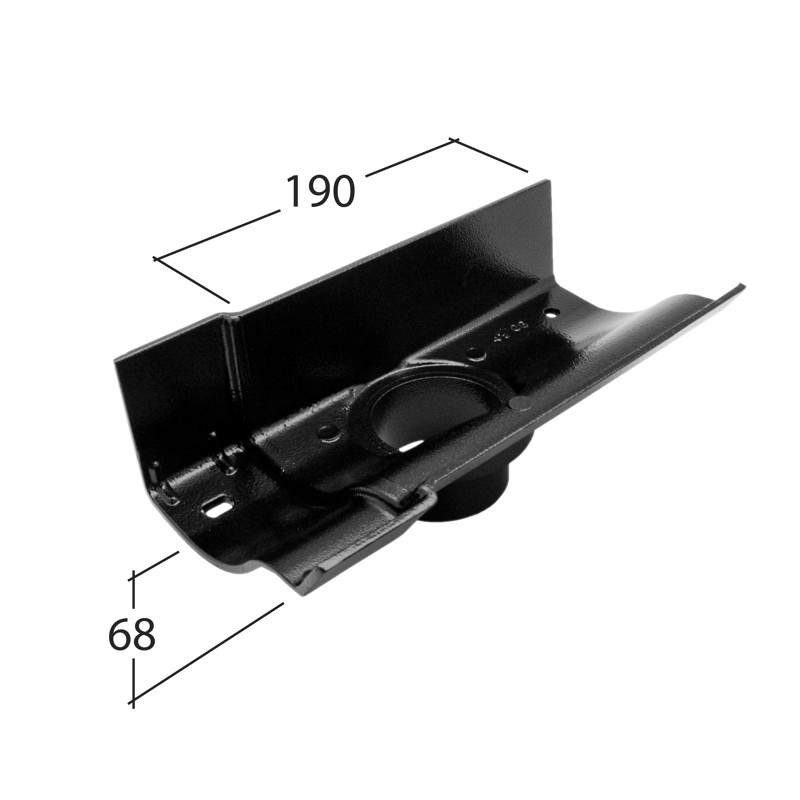 102x76mm Outlet 125mm