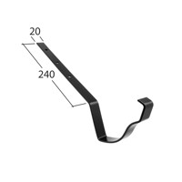 Marley Alutec Traditional Victorian Ogee aluminium gutter fixed rafter arm AV74