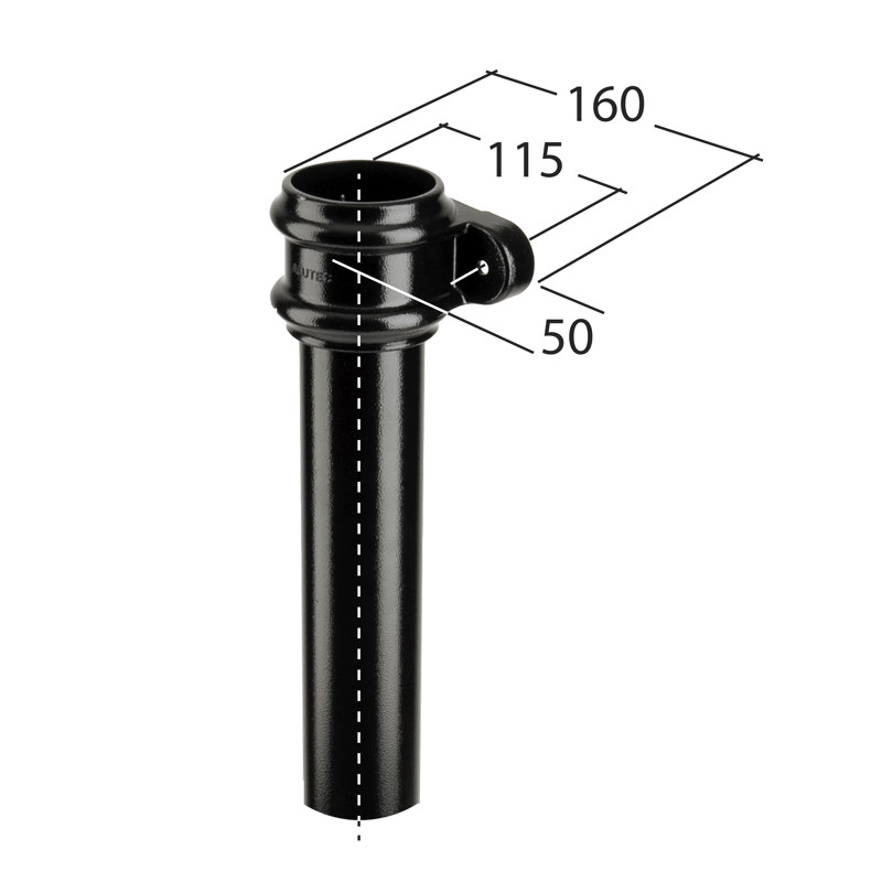76mm Downpipe 3m