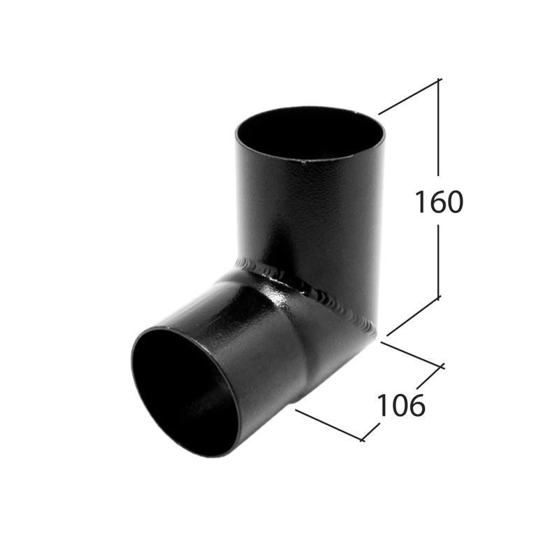 92.5° 102mm Bend