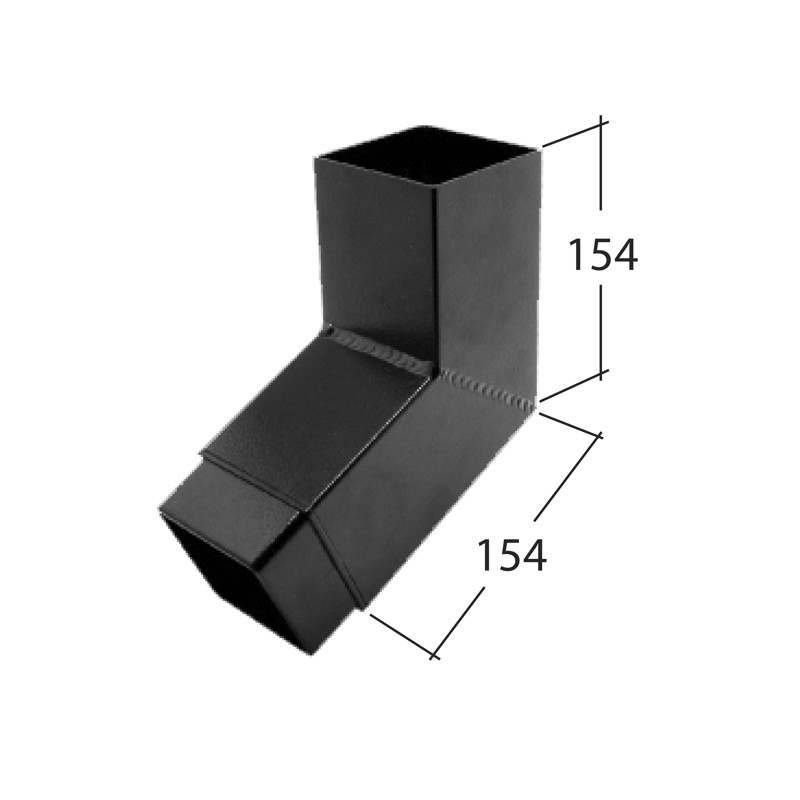 102mm Square 112.5° Bend
