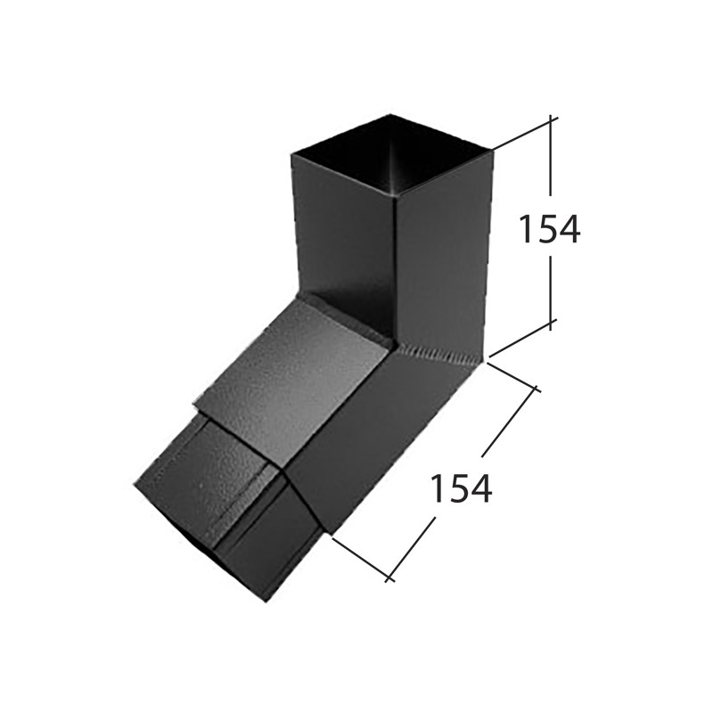 102mm Square 112.5° Bend