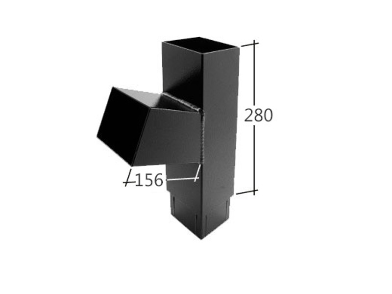 102mm Square 112.5° Branch