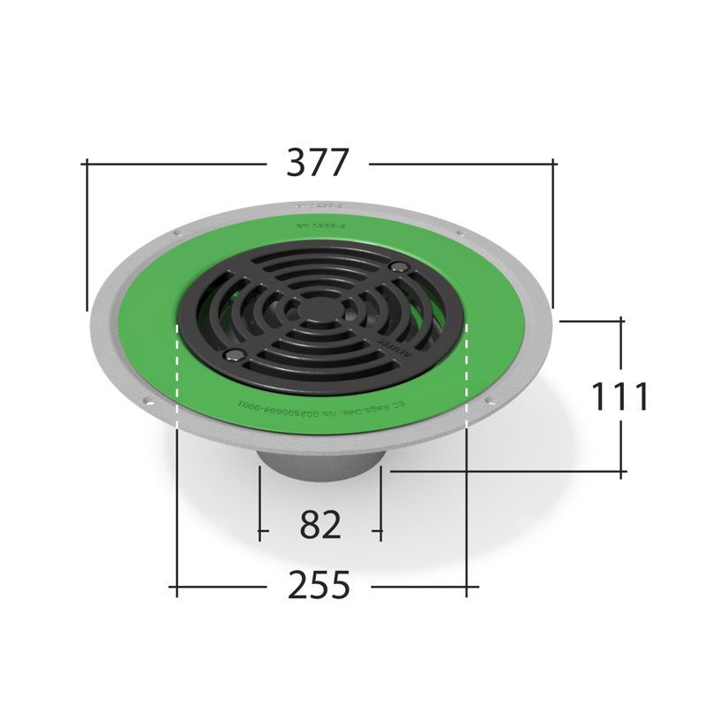 Car Park Outlet 82mm⌀ Pipe Connection