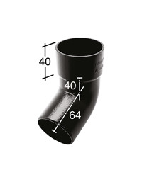 Marley Alutec Evolve circular aluminium downpipe bottom bend RT292
