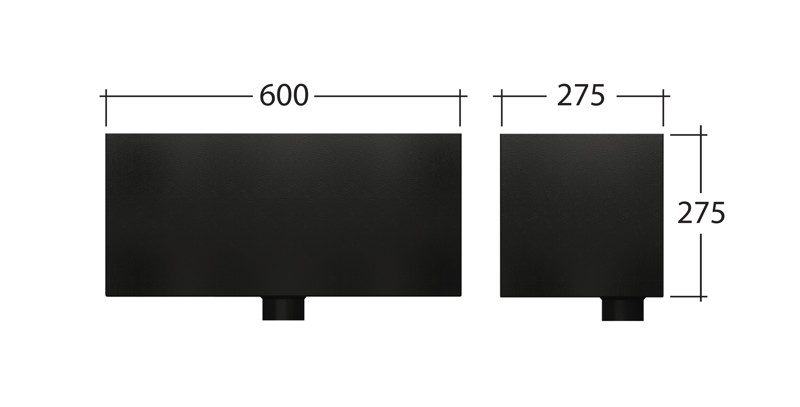 Tudor 63mm⌀ Extended Contemporary Hopper Head