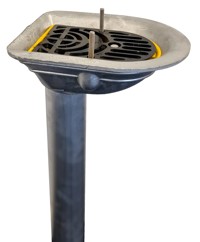 DR360EX Aluminium Balcony Outlets with Extended Spigot 76mm Side